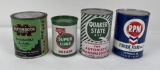 Lot Of Oil Cans Quaker State Rpm Conoco