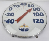 Large Standard Oil Glass Bubble Thermometer