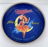 Nice Original Miller High Life Moon Girl Beer Tray