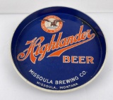 Highlander Beer Missoula Montana Tray