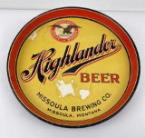 Highlander Beer Missoula Montana Tray