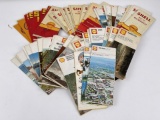 Group Of Shell Oil Road Highway Maps