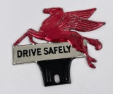 Mobil Oil Drive Safely License Plate Topper