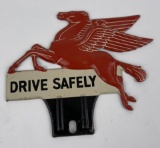 Mobil Oil Drive Safely License Plate Topper