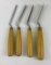 Lot Of 4 Woodcraft Made In England Chisels