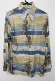 1970's Disco Polyester Shirt Frankenstein