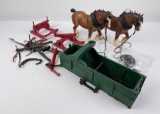 Rare Breyer Horse Clydesdale Wagon Set