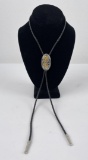 Taxco Mexico Sterling Silver Cowboy Bolo Tie