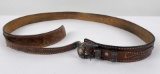 Taxco Sterling And Gold Ranger Cowboy Belt