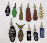 Lot Of Antique And Vintage Montana Hotel Keys