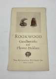 Rookwood Pottery Catalog Candlesticks Flower Frogs