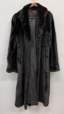 Stunning Full Length Black Mink Fur Coat