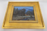 Taylor Lynde Campfire Montana Painting