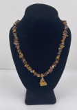 Tiger Eye Semi Precious Gemstone Necklace