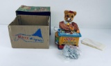 Teddy The Artist Battery Operated Toy Box Yonezawa