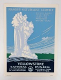 Yellowstone National Park Naturalist Poster