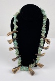 Navajo Buffalo Tooth Turquoise Nugget Necklace