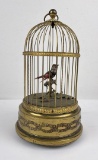 Antique French Automaton Birdcage Music Box