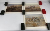 Group Of 3 Charles Russell Prints Montana