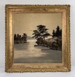 Antique Japanese Silk Embroidered Picture