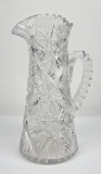 Antique Cut Glass Water Pitcher