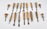 Group Of Antique Wood Dental Tools