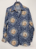 1970's Disco Polyester Shirt Kennington