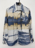 1970's Disco Polyester Shirt Chemise Et Cie