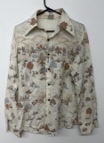 1970's Disco Polyester Shirt Kennington