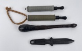 Group Of Military Police Batons And Billy Clubs