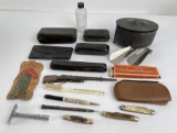 Antique Personal Effects Travel Kit Set