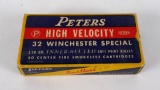 Peters .32 Winchester Special Shells Ammo Box