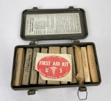 Jeep First Aid Box Ww2 12 Unit Complete