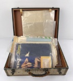 Large Grouping Of Ww2 Paperwork In Travel Trunk