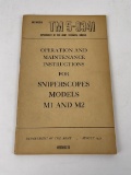 Tm 5-9341 Operation Maintenance Sniperscopes
