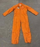 Vietnam Orange Summer Flight Coveralls 44r