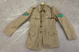 Ww1 British Wool Jacket Uniform W/ Green Patches