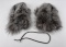 Italian Made Blue Fox Fur Cold Weather Mittens
