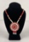 Montana Indian Beaded Rosette Necklace