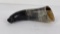 1889 Call On Me Engraved Powder Horn