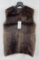 New W/ Tags Beaver Fur Vest