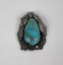 Old Pawn Navajo Sterling Silver Turquoise Pendant
