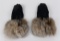 Alaskan Lynx Fur Cuff Leather Gloves