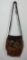 Custom Made Beaver Fur Leather Fringed Purse