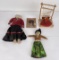 Lot Of 5 Native American Indian Dolls