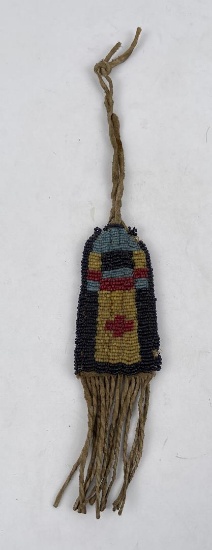 Antique Plains Indian Beaded Medicine Pouch