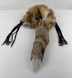 Rendezvous Native American Beaded Fox Headdress