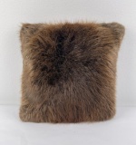 Brand New Beaver Fur Pillow Made In Idaho