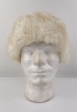 White Beaver Cashmere Head Band New Made In Italy