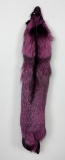 Beautiful Pink Dyed Fox Fur Pelt Taxidermy